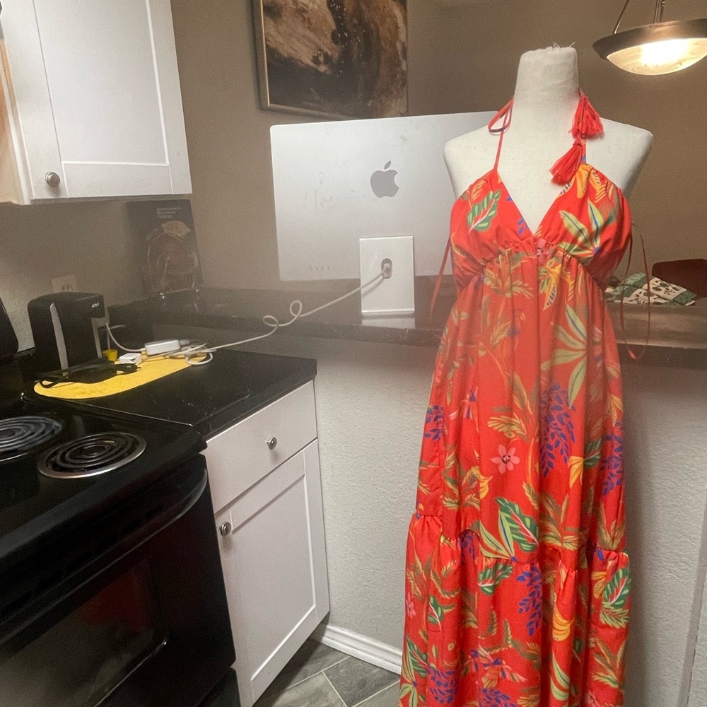 Chelsea & Violet Red Floral Dress